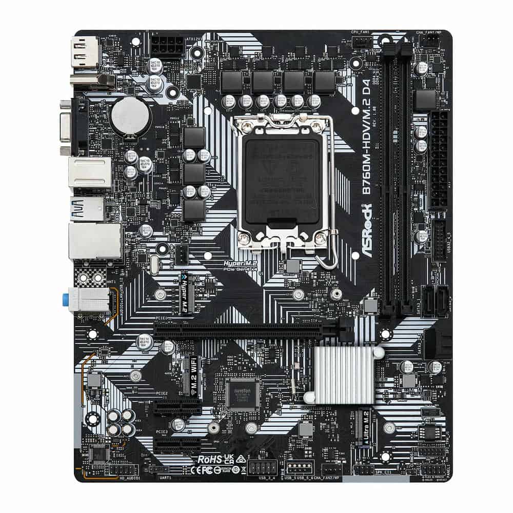 ASRock Intel B760M-HDV/M.2 D4 Micro-ATX Motherboard